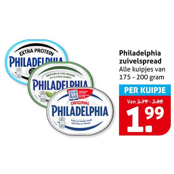 Philadelphia zuivelspread