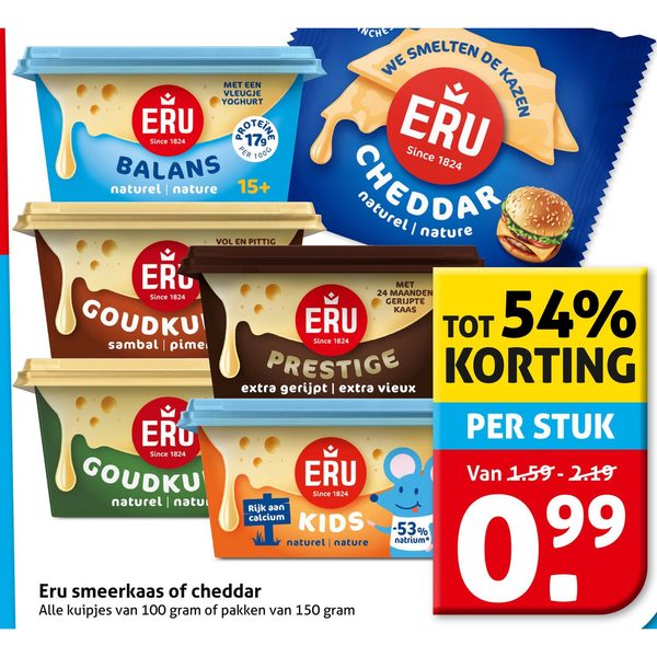 Eru smeerkaas of cheddar