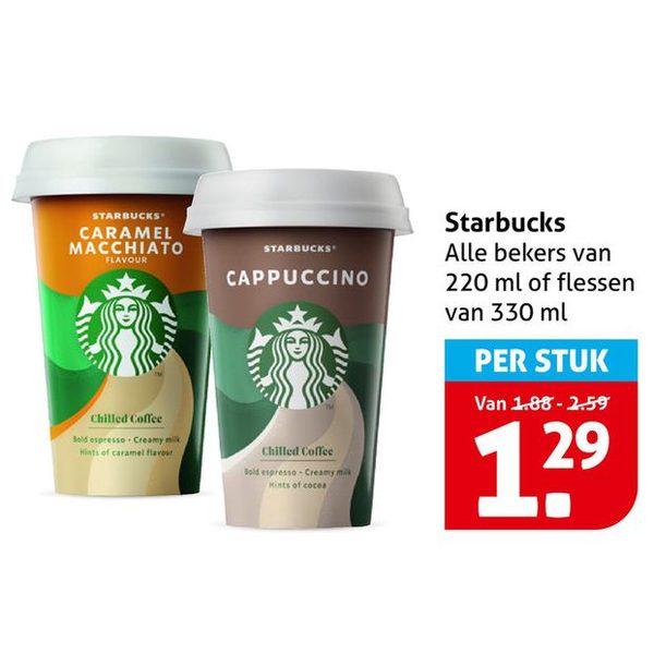 Starbucks alle bekers of flessen