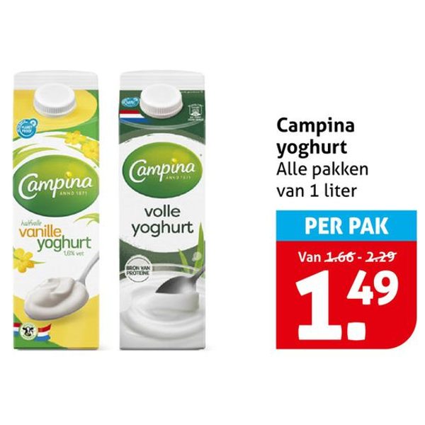 Campina yoghurt