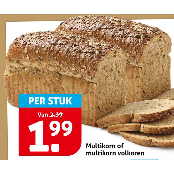 Multikorn of multikorn volkoren brood