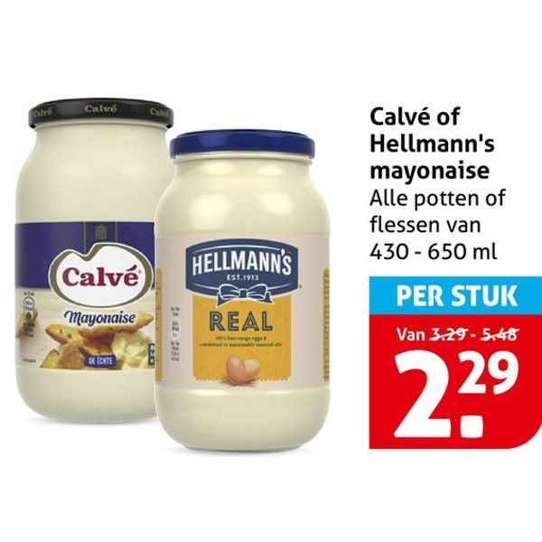 Calvé of Hellmann's mayonaise