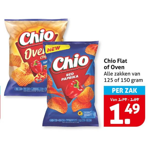 Flat of Oven chips