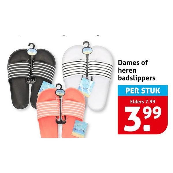 Dames of heren badslippers