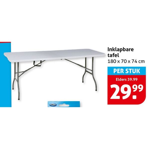 Inklapbare tafel