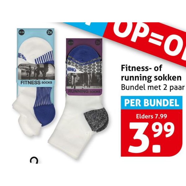 Fitness- of running sokken