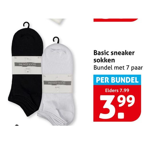 Basic sneaker sokken