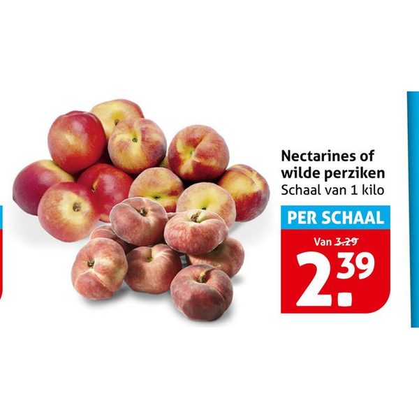 Nectarines of wilde perziken