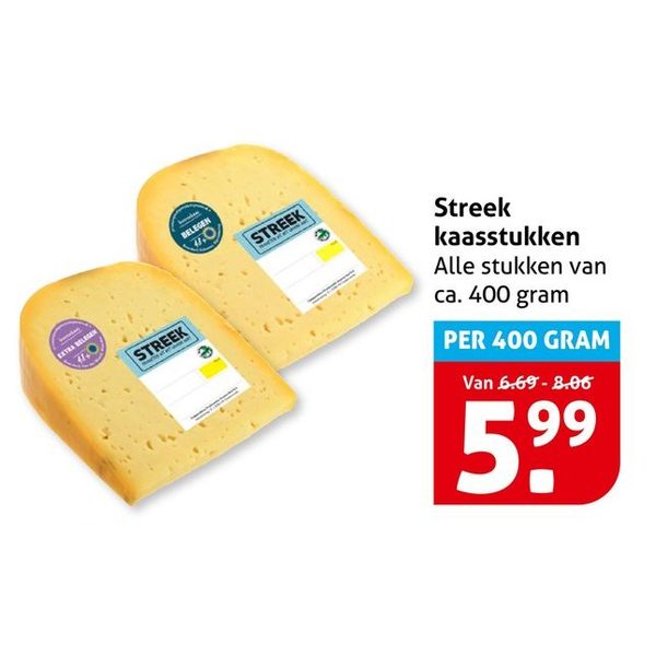 Streek kaasstukken
