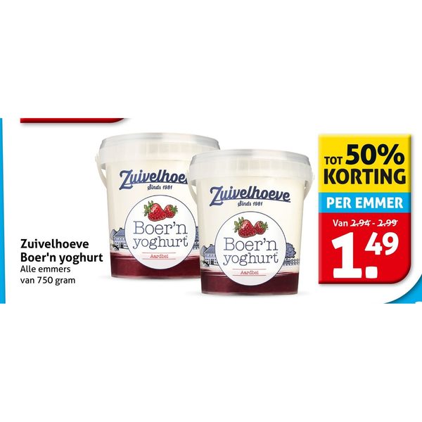 Zuivelhoeve Boer'n yoghurt