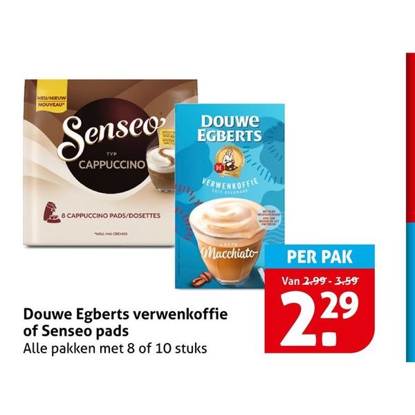 Douwe Egberts verwenkoffie of Senseo pads