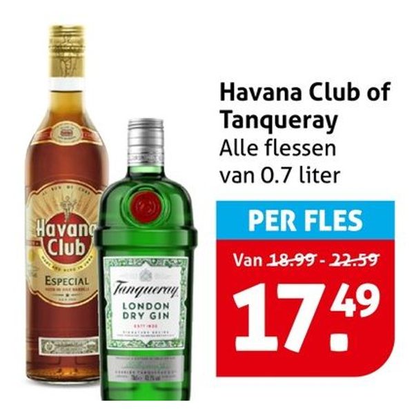 Havana Club of Tanqueray