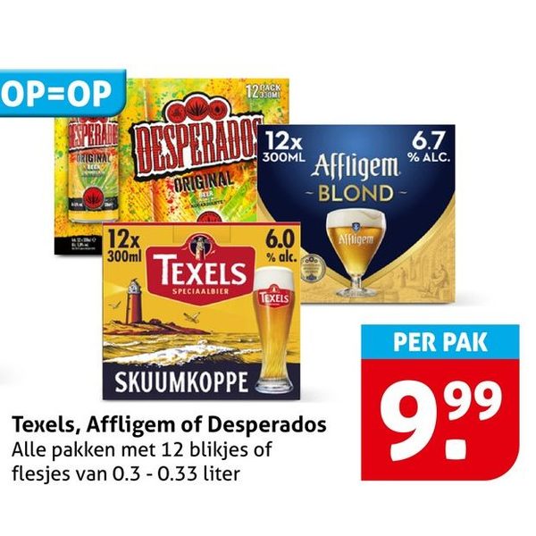 Texels, Affligem of Desperados