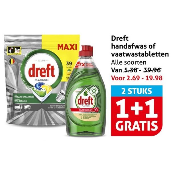 Dreft handafwas of vaatwastabletten