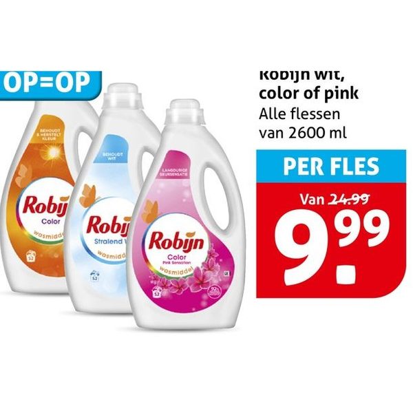 Robijn wit, color of pink
