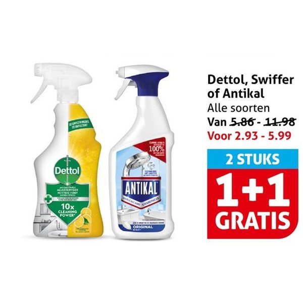 Dettol, Swiffer of Antikal