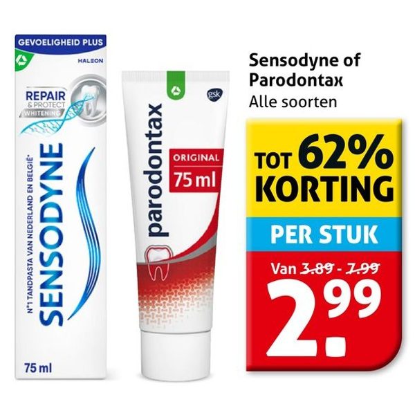 Sensodyne of Parodontax