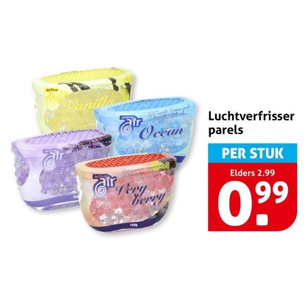 Luchtverfrisser parels