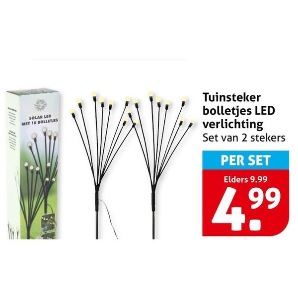 Tuinsteker bolletjes LED verlichting
