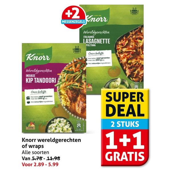 Knorr wereldgerechten of wraps