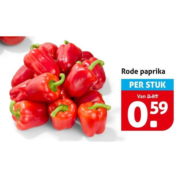 Rode paprika