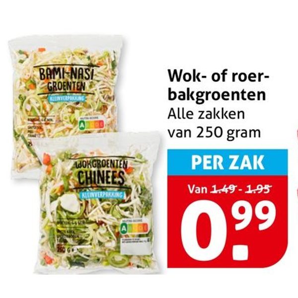 Wok- of roer-bakgroenten