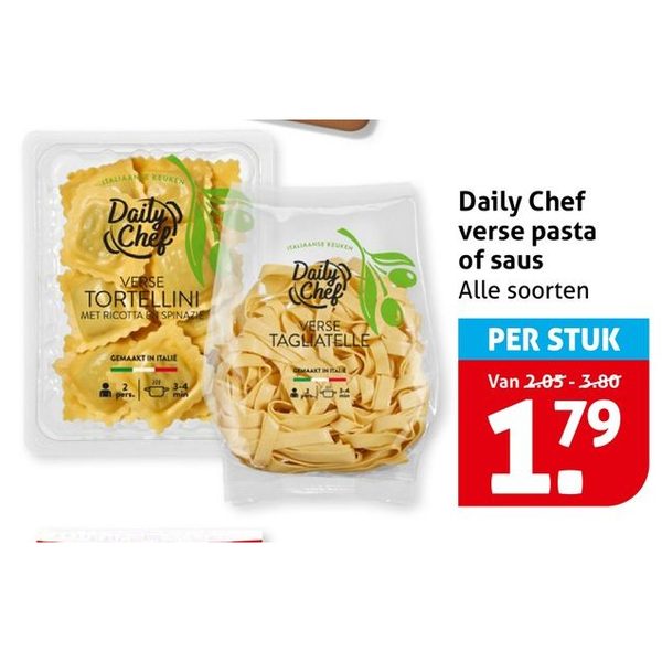 Daily Chef verse pasta