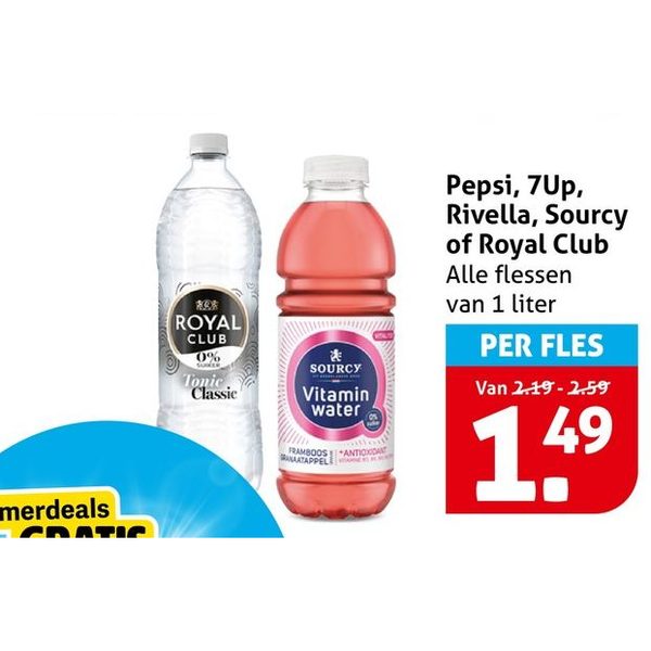 Pepsi, 7Up, Rivella, Sourcy of Royal Club