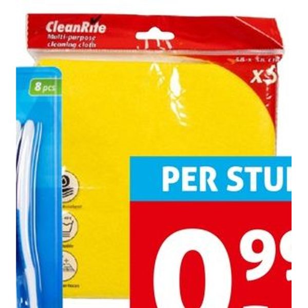 Multi purpose cleaning cloths