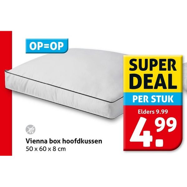 Vienna box hoofdkussen
