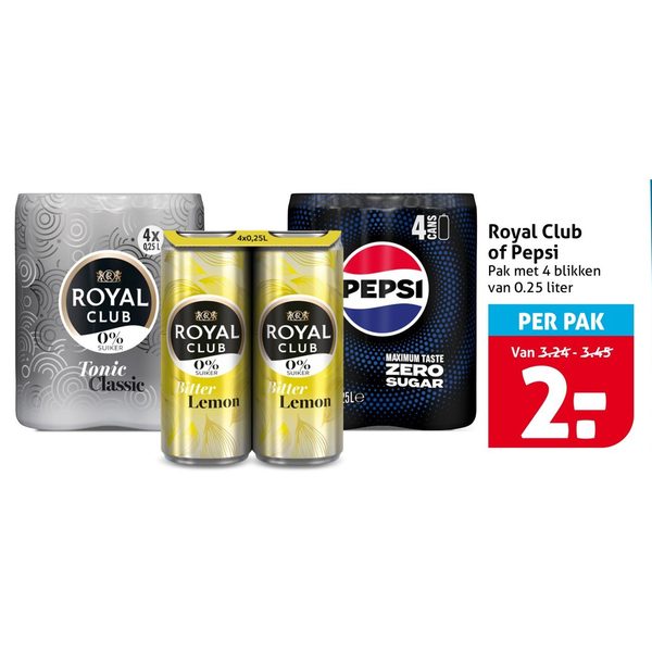 Royal Club of Pepsi frisdrank