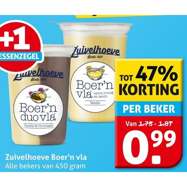 Zuivelhoeve Boer'n vla