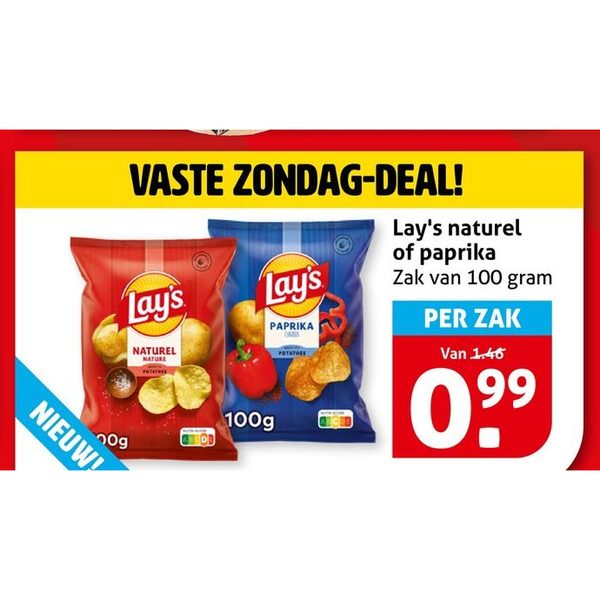 Lay's naturel of paprika