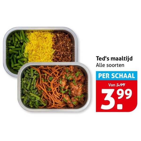 Ted's maaltijd