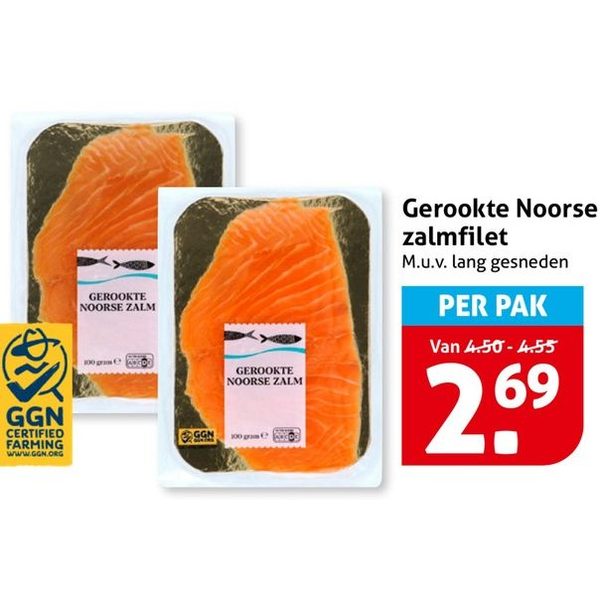Gerookte Noorse zalmfilet
