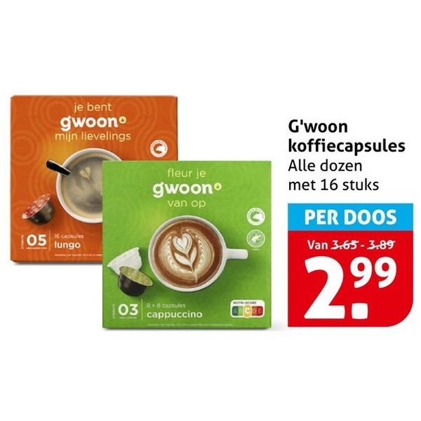 G'woon koffiecapsules