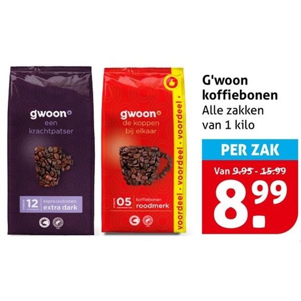 G'woon koffiebonen