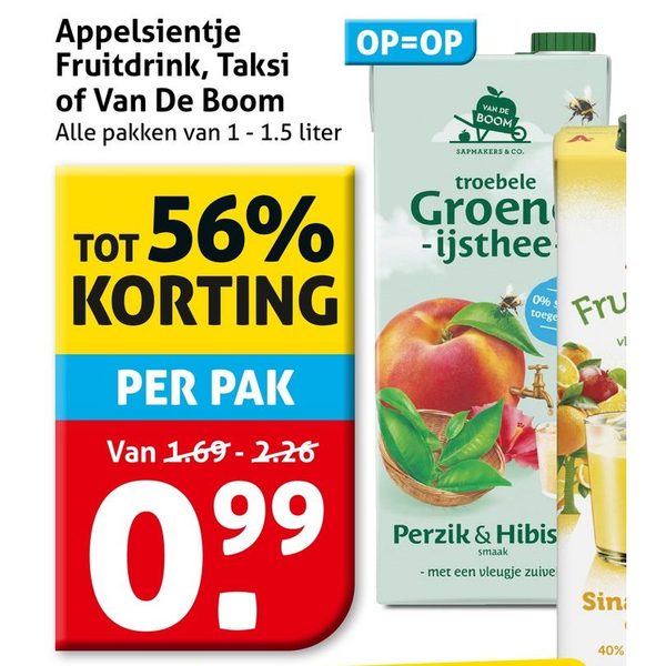 Appelsientje Fruitdrink, Taksi of Van De Boom