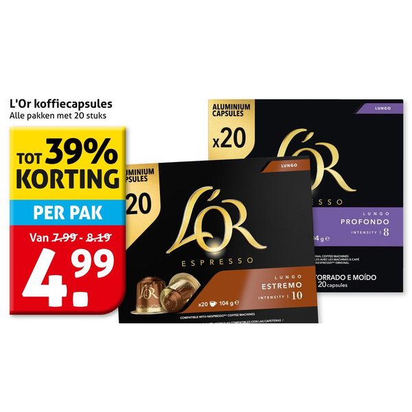 L'Or koffiecapsules
