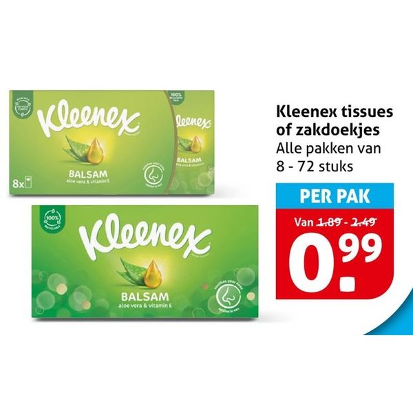 Tissues of zakdoekjes