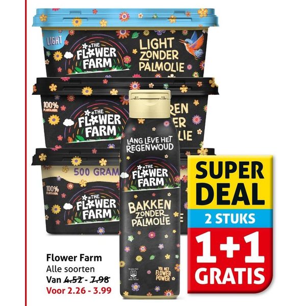 Flower Farm plantaardig vet