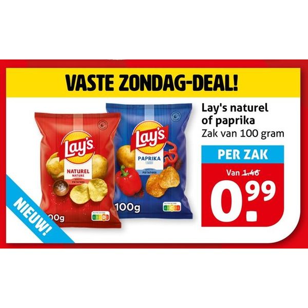 Lay's naturel of paprika