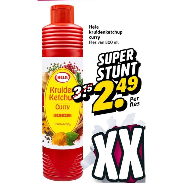 Hela kruidenketchup curry