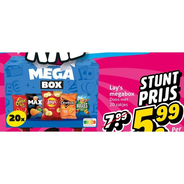 Lay's Megabox 20 zakjes
