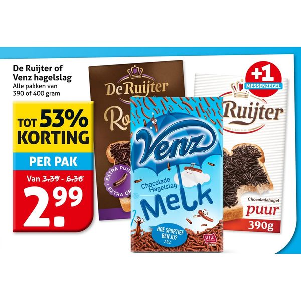 De Ruijter of Venz hagelslag