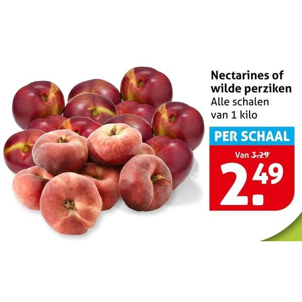 Nectarines of wilde perziken