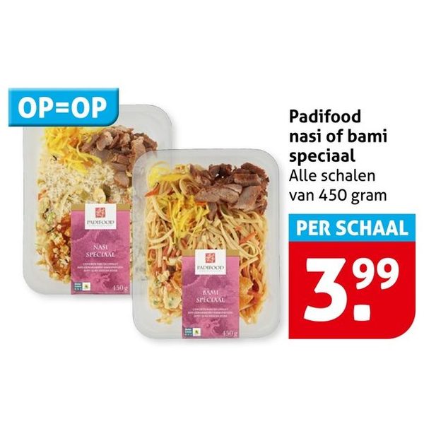Padifood nasi of bami speciaal