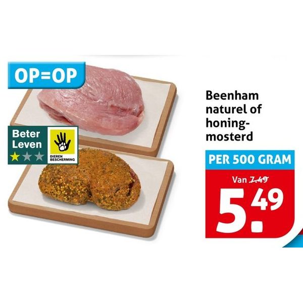 Beenham naturel of honing-mosterd