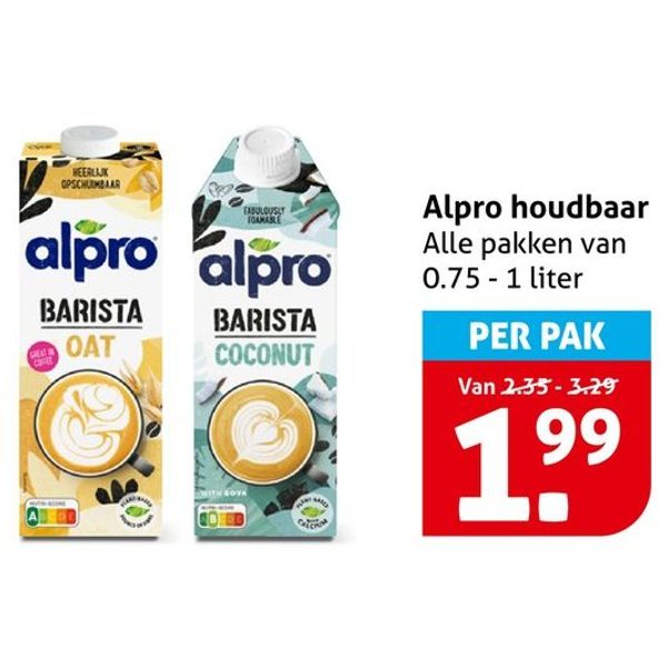 Alpro houdbaar
