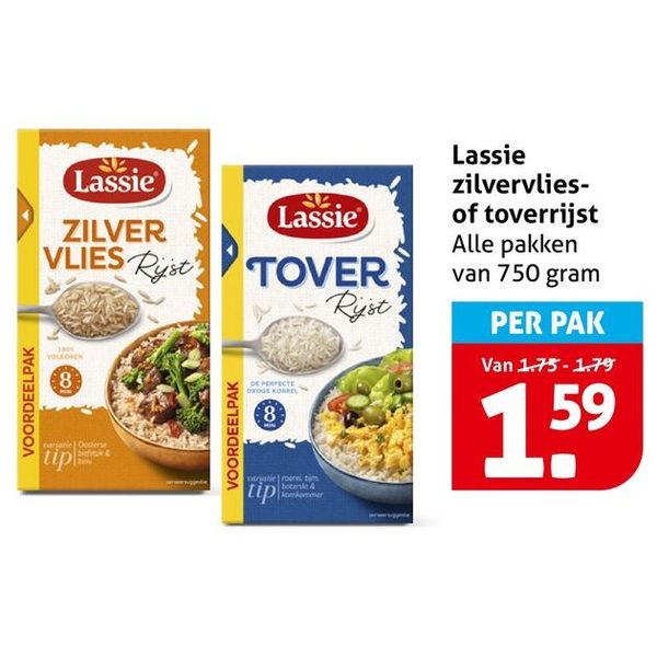 Lassie zilvervlies- of toverrijst